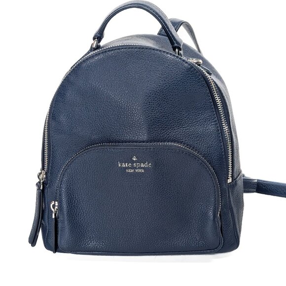 kate spade Handbags - KATE SPADE Leather Mini Backpack Navy Blue